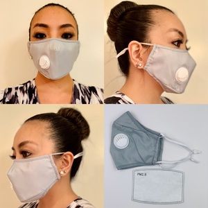 Set of 2 Light Gray Breathable Masks